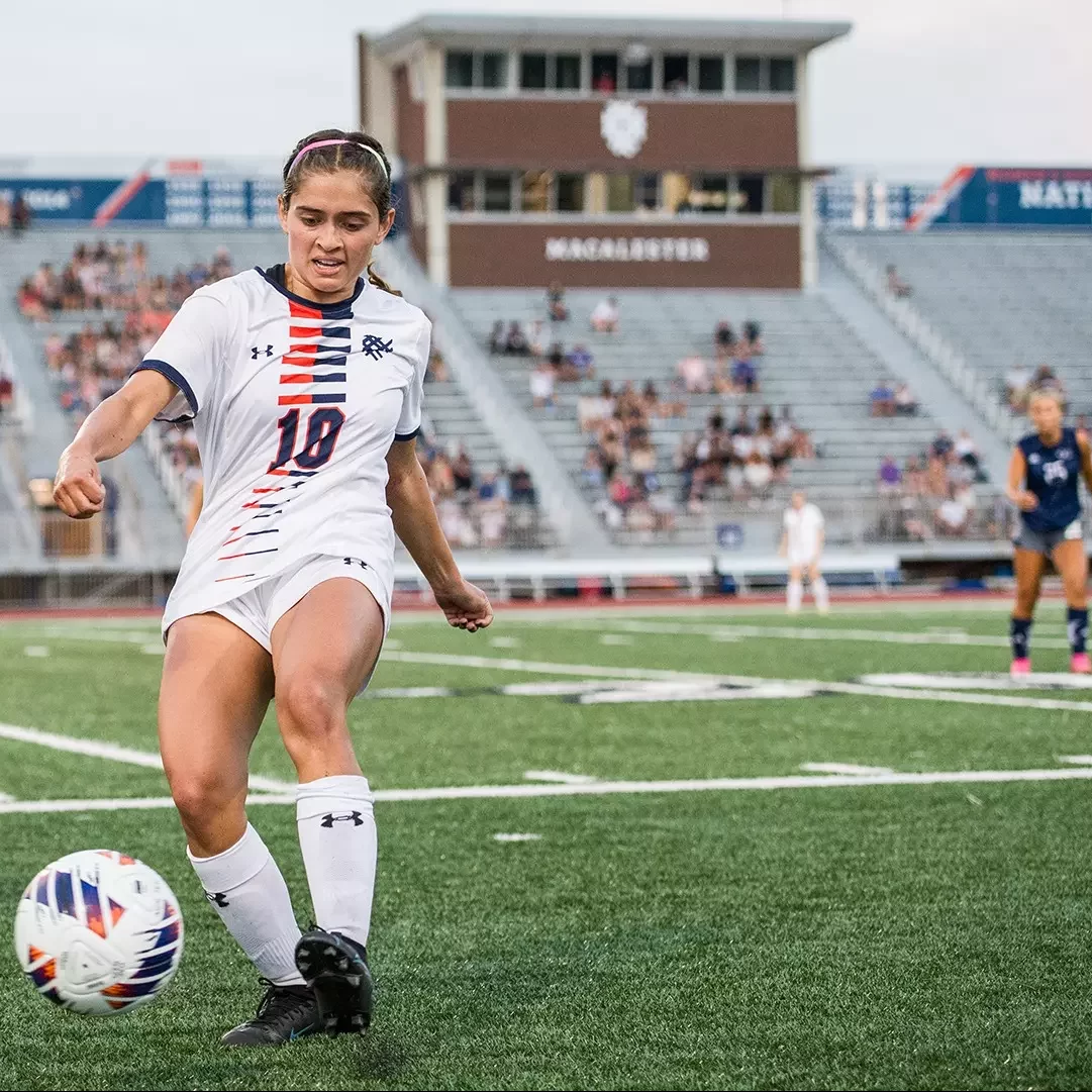 a college soccer game