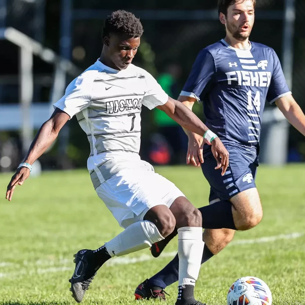 a college soccer game