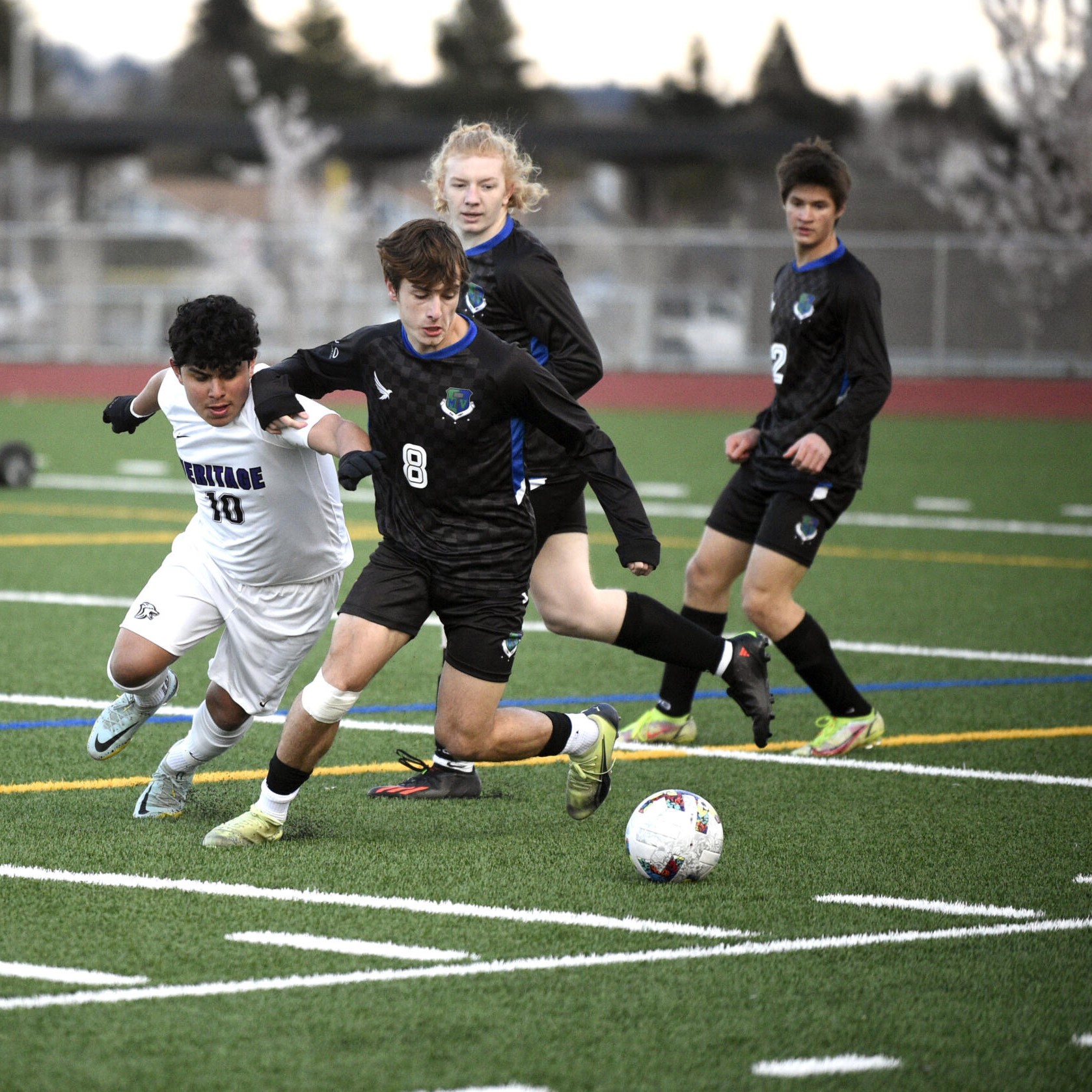 a high school soccer game