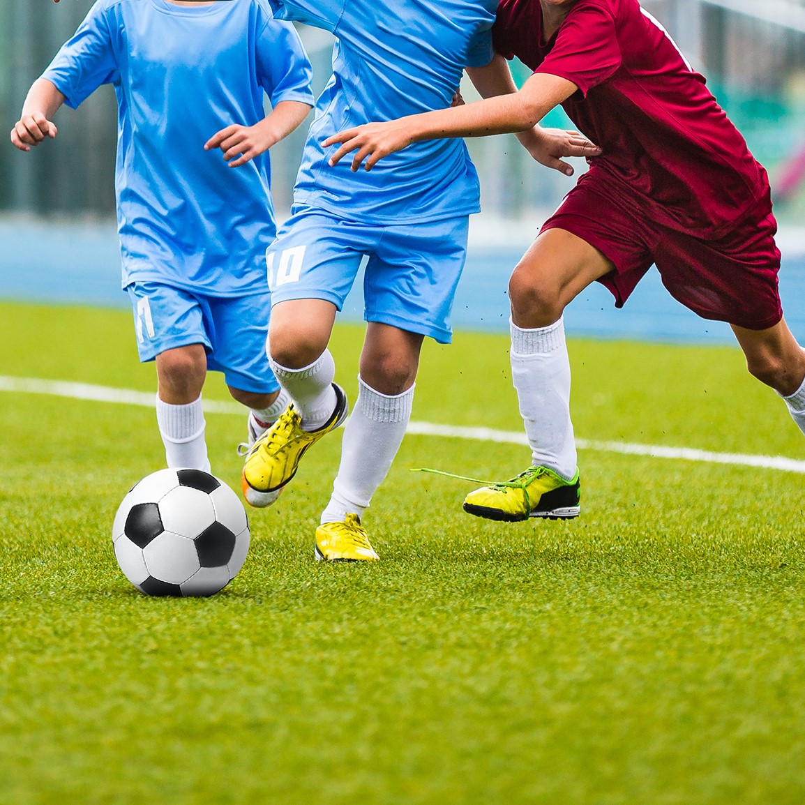 a kids soccer game