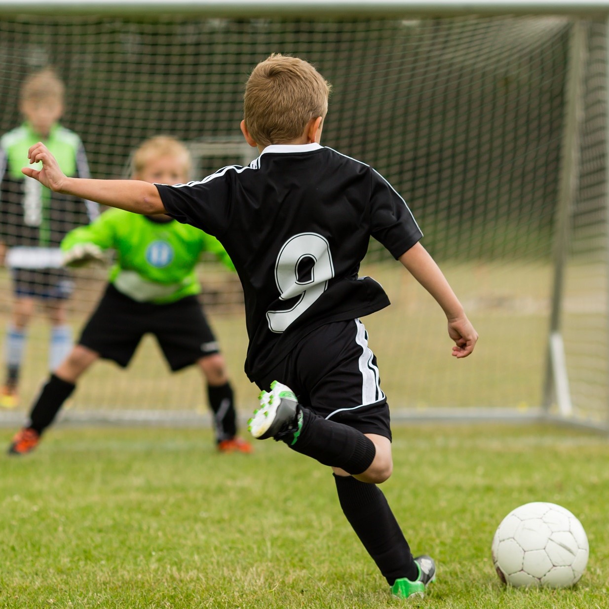 a kids soccer game