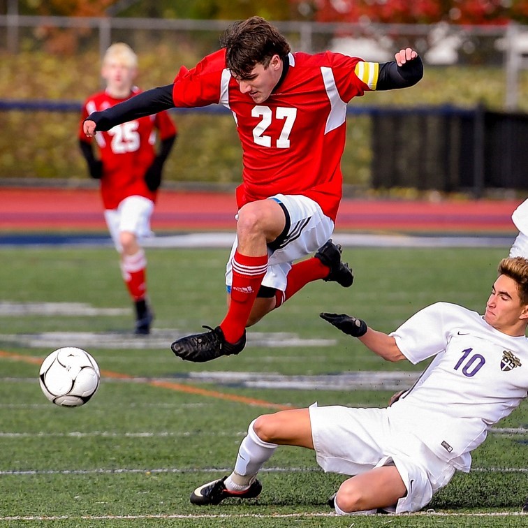 a high school soccer game