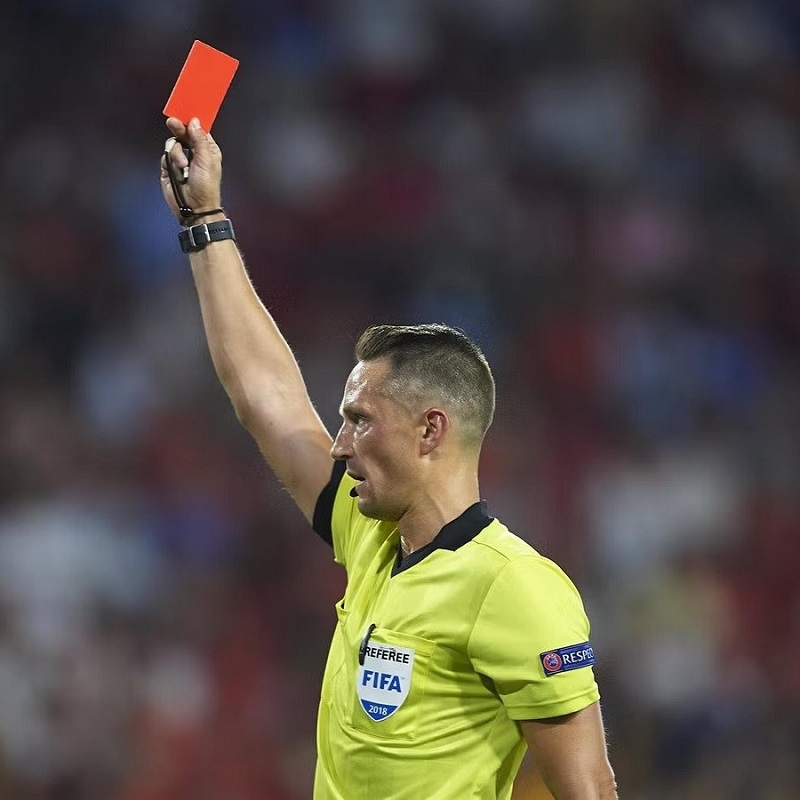 red card in soccer